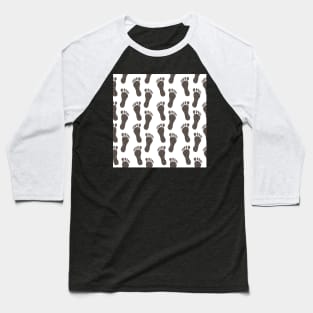 Foot Step pattern Baseball T-Shirt